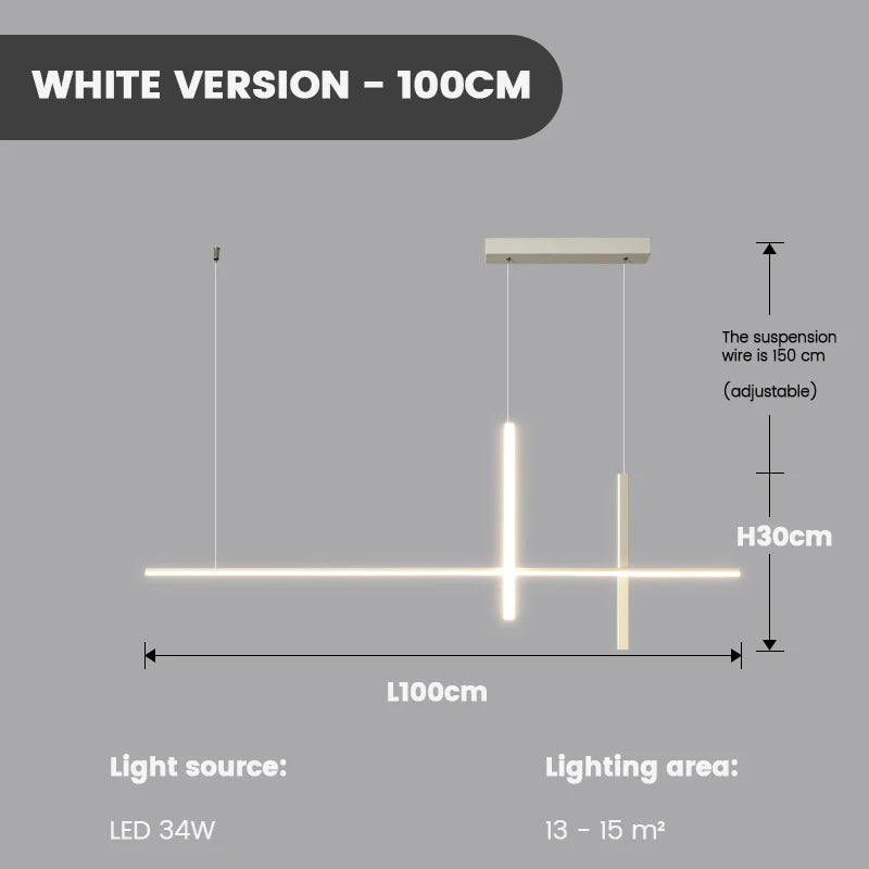 Pendant Lights Modern Simple Dining Room Lights For Kitchen Long Chandelier Living Room Pendant Lamp Home Decoration Lighting