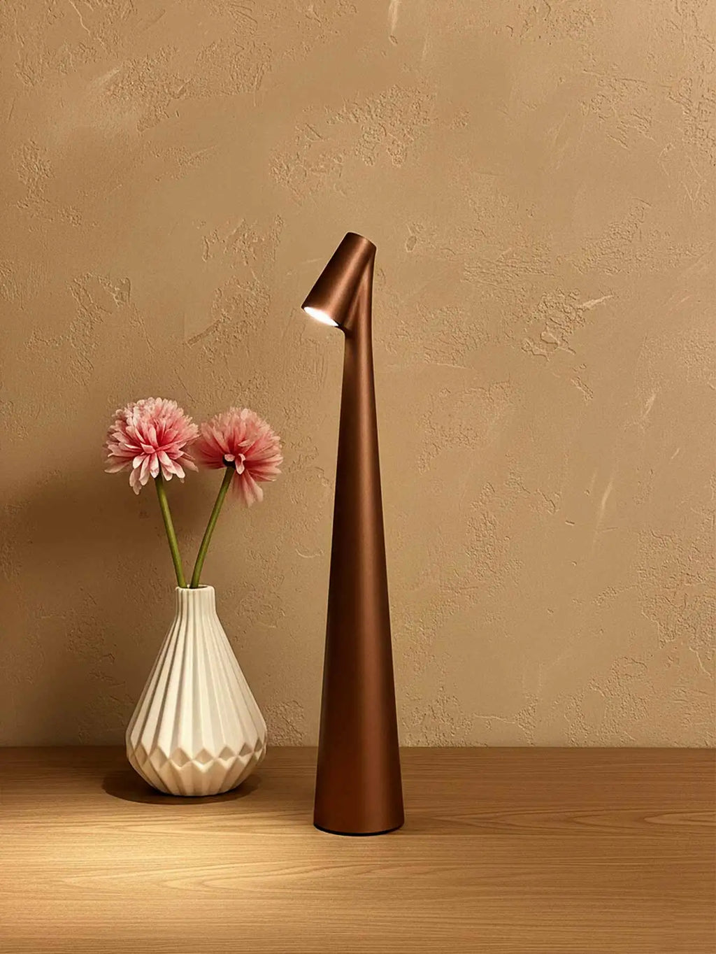 Rechargeable Wireless Desk Lamp with Three Touch Dimming Levels Touch Control Adjustable Brightness Portable Reading Light