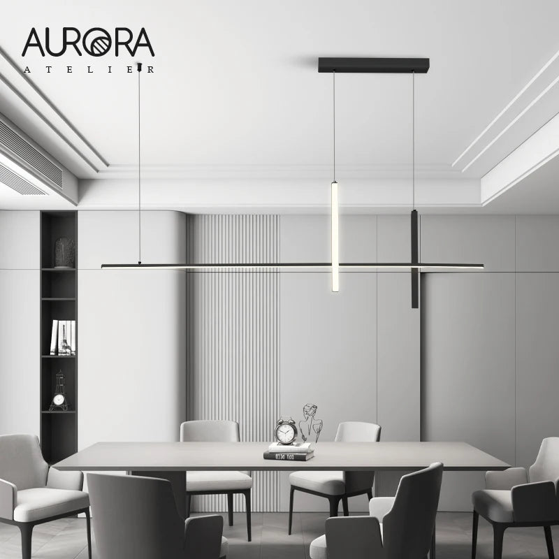 Pendant Lights Modern Simple Dining Room Lights For Kitchen Long Chandelier Living Room Pendant Lamp Home Decoration Lighting