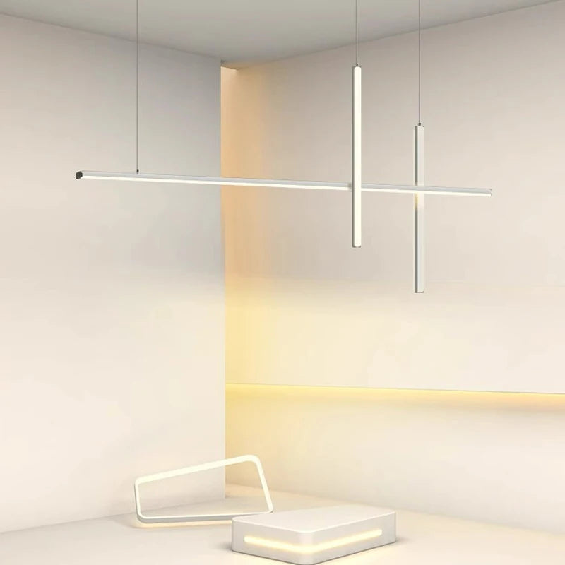 Pendant Lights Modern Simple Dining Room Lights For Kitchen Long Chandelier Living Room Pendant Lamp Home Decoration Lighting