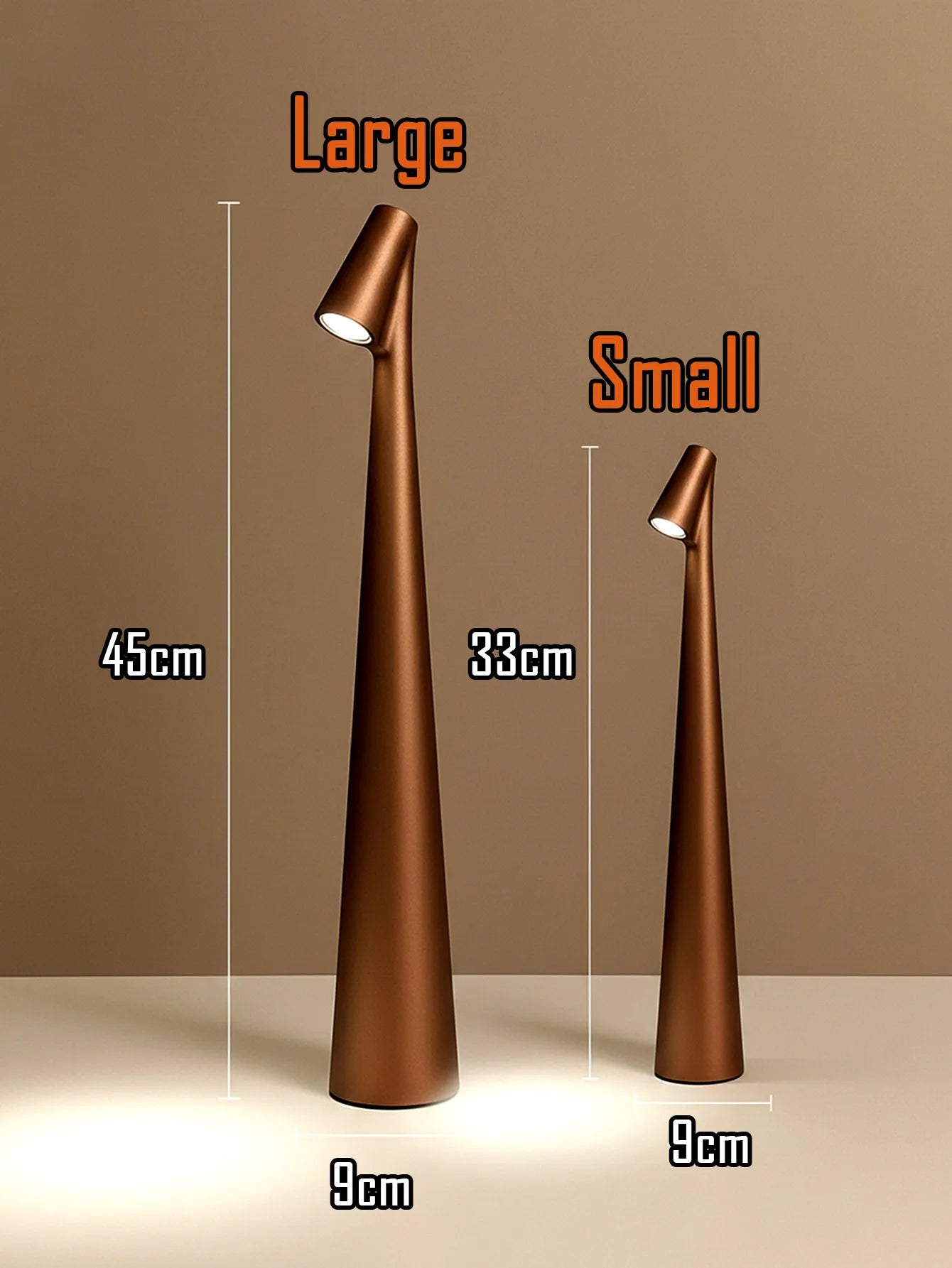 Rechargeable Wireless Desk Lamp with Three Touch Dimming Levels Touch Control Adjustable Brightness Portable Reading Light