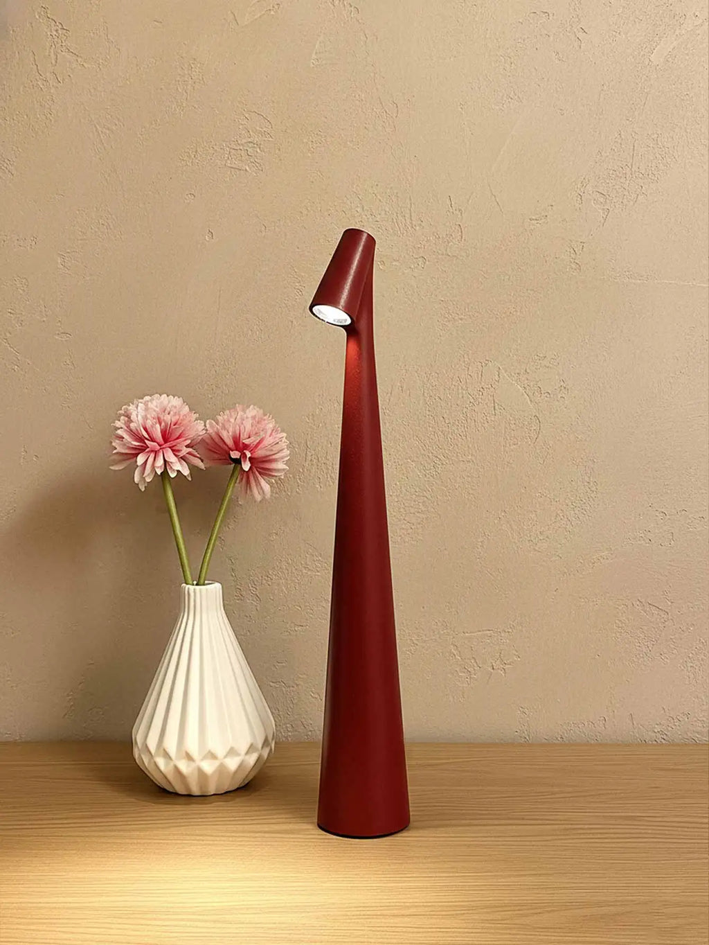 Rechargeable Wireless Desk Lamp with Three Touch Dimming Levels Touch Control Adjustable Brightness Portable Reading Light